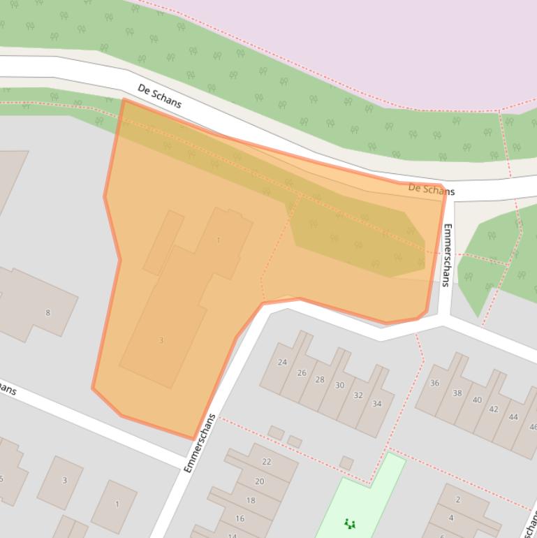 Kaart van postcodegebied 3905XE.