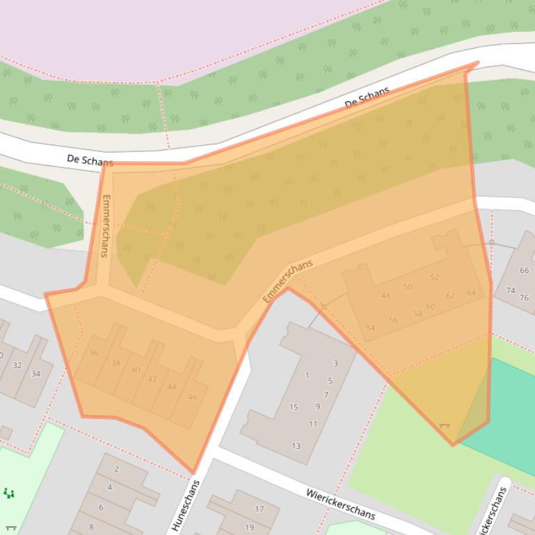 Kaart van postcodegebied 3905XH.