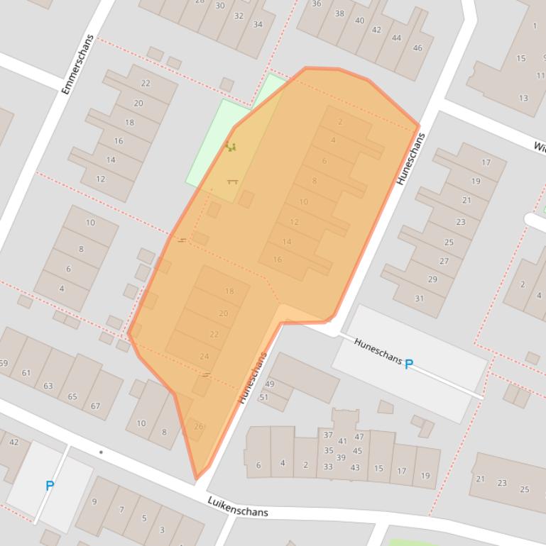Kaart van postcodegebied 3905XL.