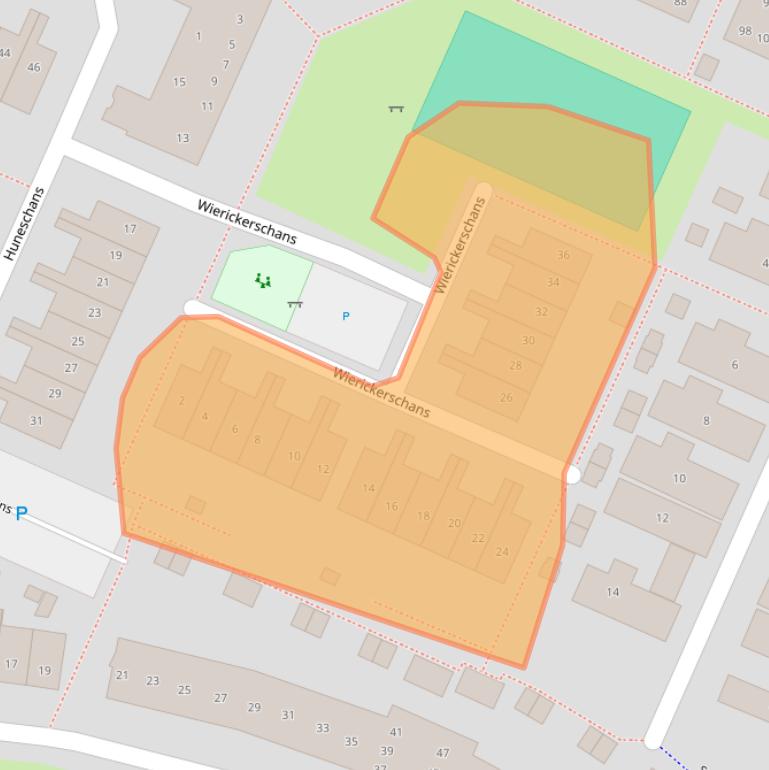 Kaart van postcodegebied 3905XM.