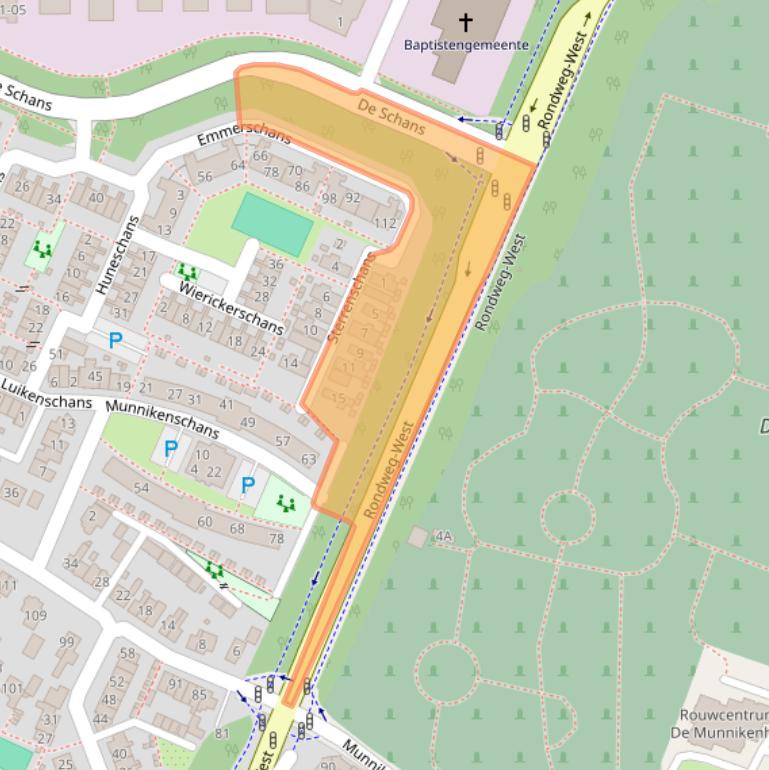 Kaart van postcodegebied 3905XN.