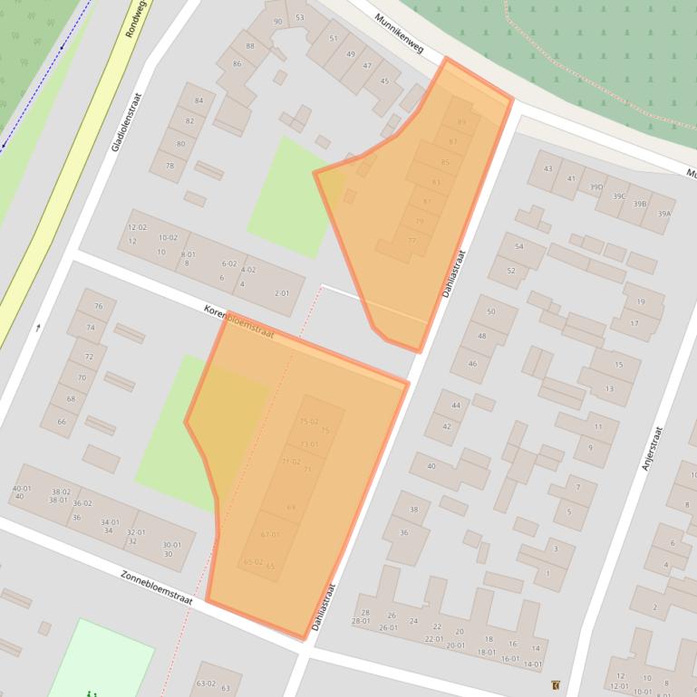 Kaart van postcodegebied 3905ZP.