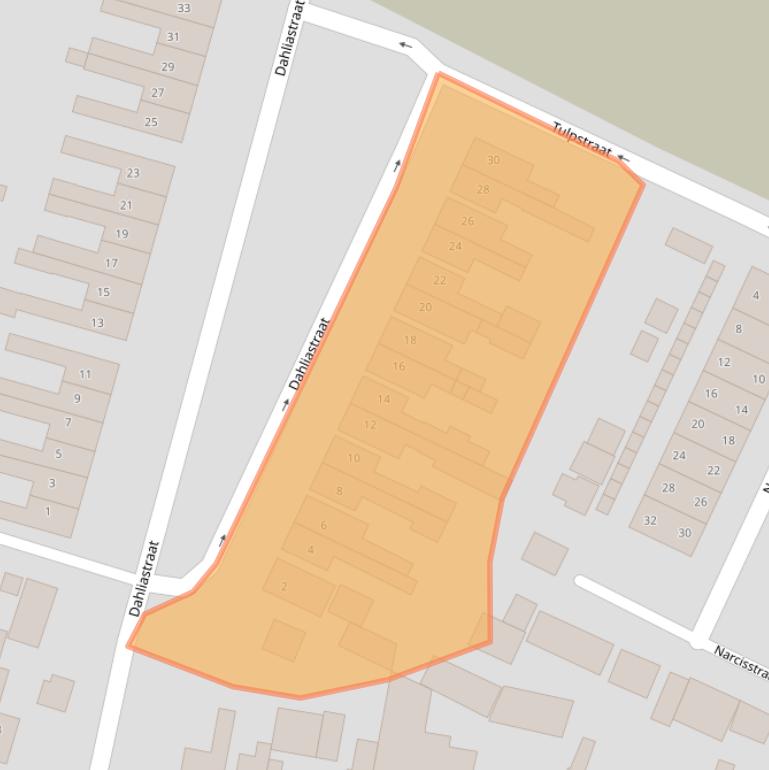 Kaart van postcodegebied 3905ZR.