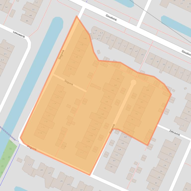 Kaart van postcodegebied 3906AH.