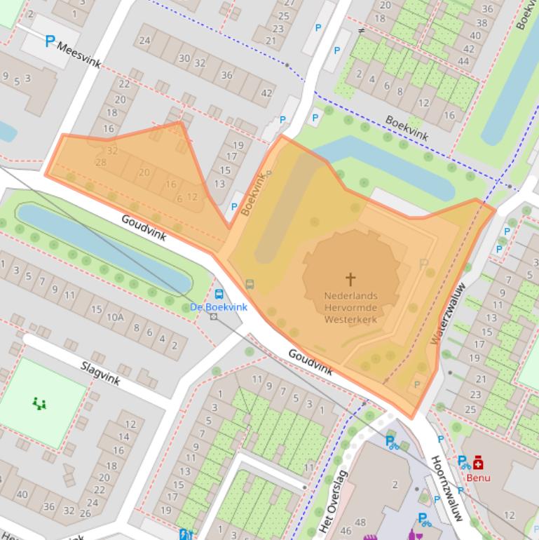 Kaart van postcodegebied 3906AL.