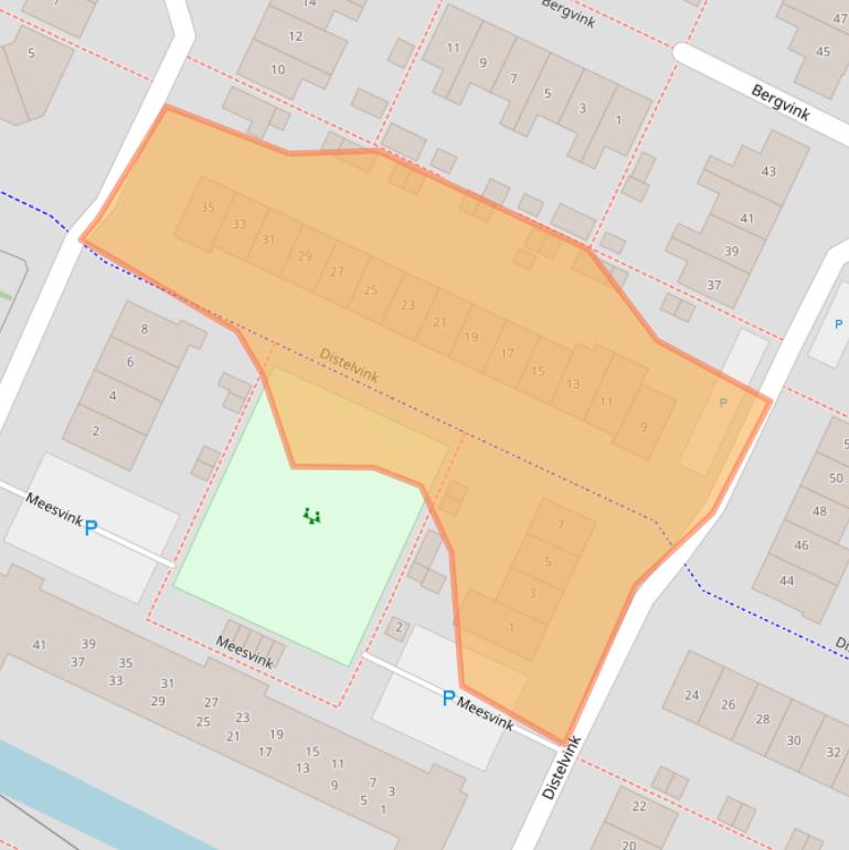 Kaart van postcodegebied 3906AM.