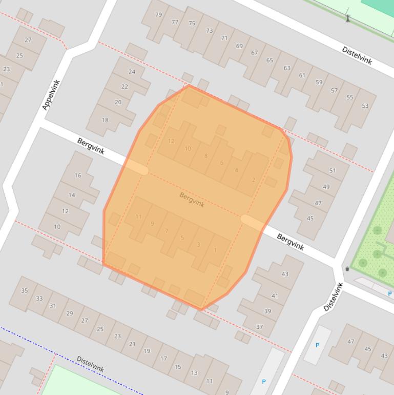 Kaart van postcodegebied 3906AS.