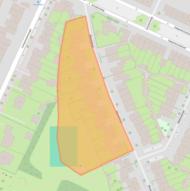 Kaart van postcodegebied 3906BP.