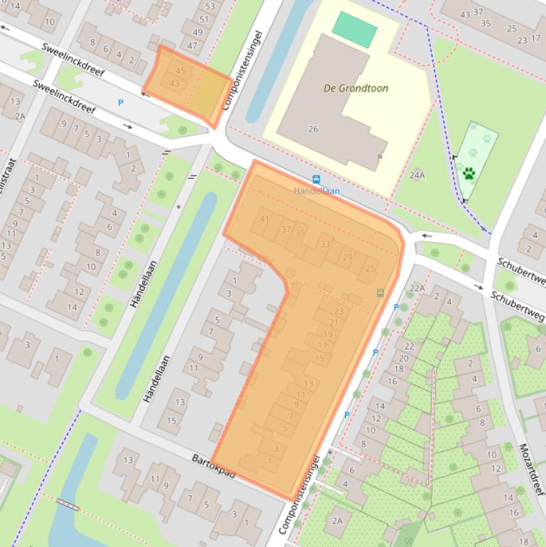 Kaart van postcodegebied 3906BS.