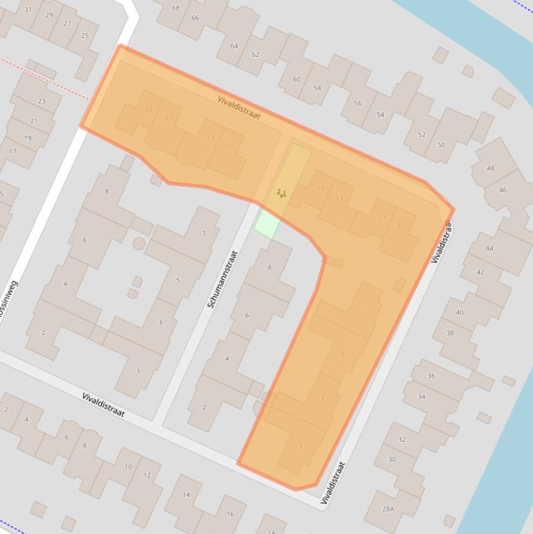 Kaart van postcodegebied 3906CA.