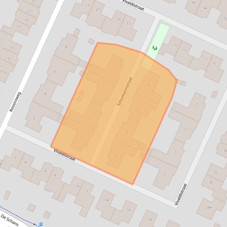 Kaart van postcodegebied 3906CD.