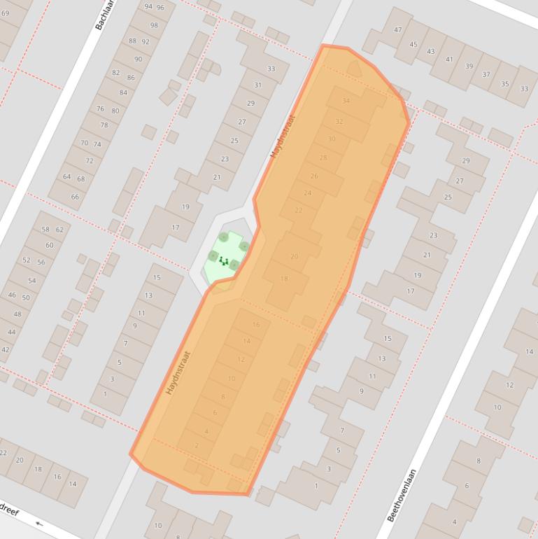 Kaart van postcodegebied 3906CT.