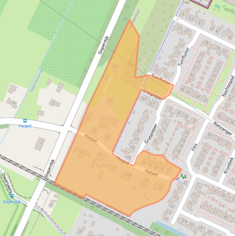 Kaart van postcodegebied 3906NB.