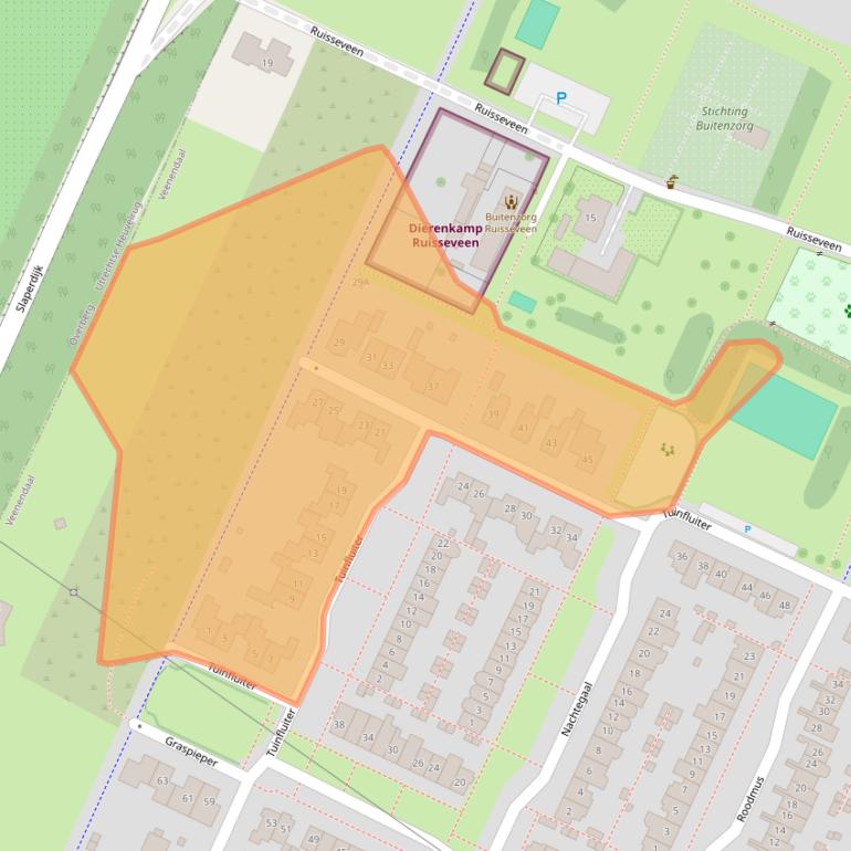 Kaart van postcodegebied 3906NP.