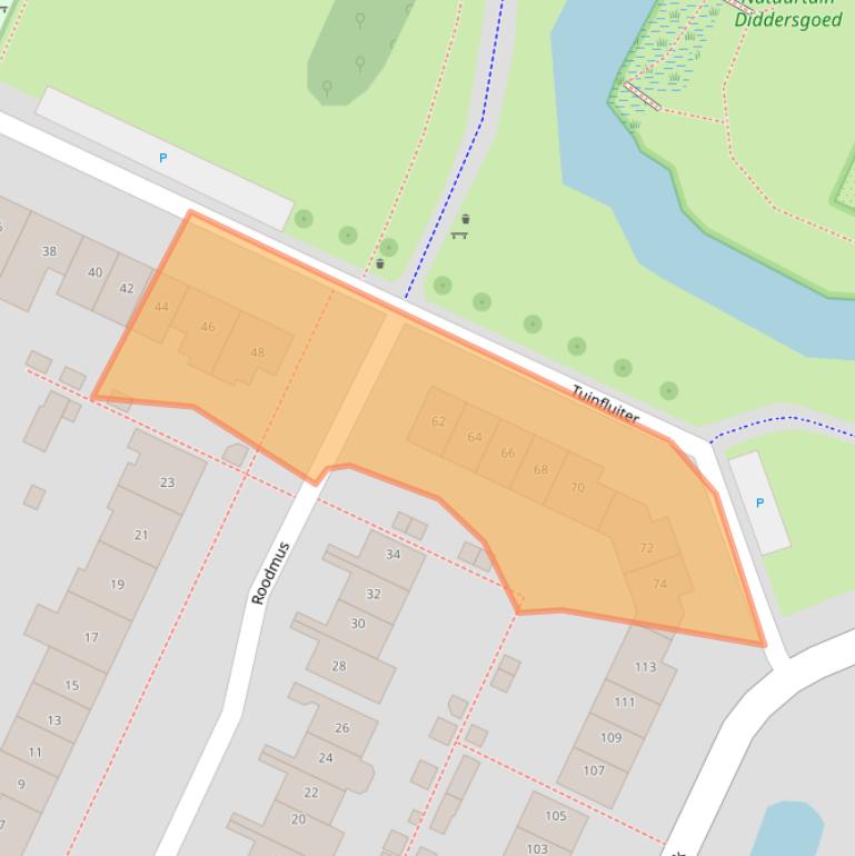 Kaart van postcodegebied 3906NS.