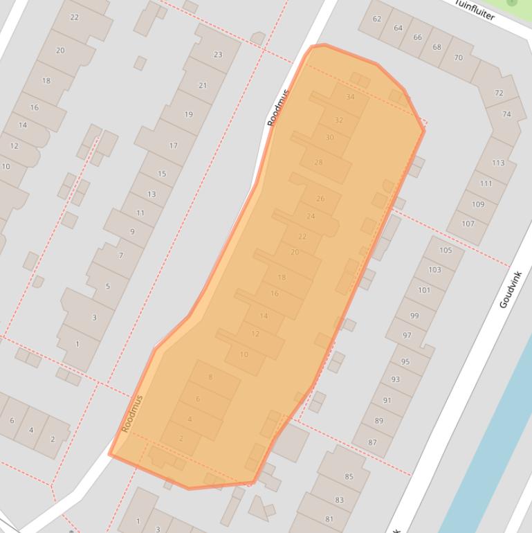 Kaart van postcodegebied 3906NX.