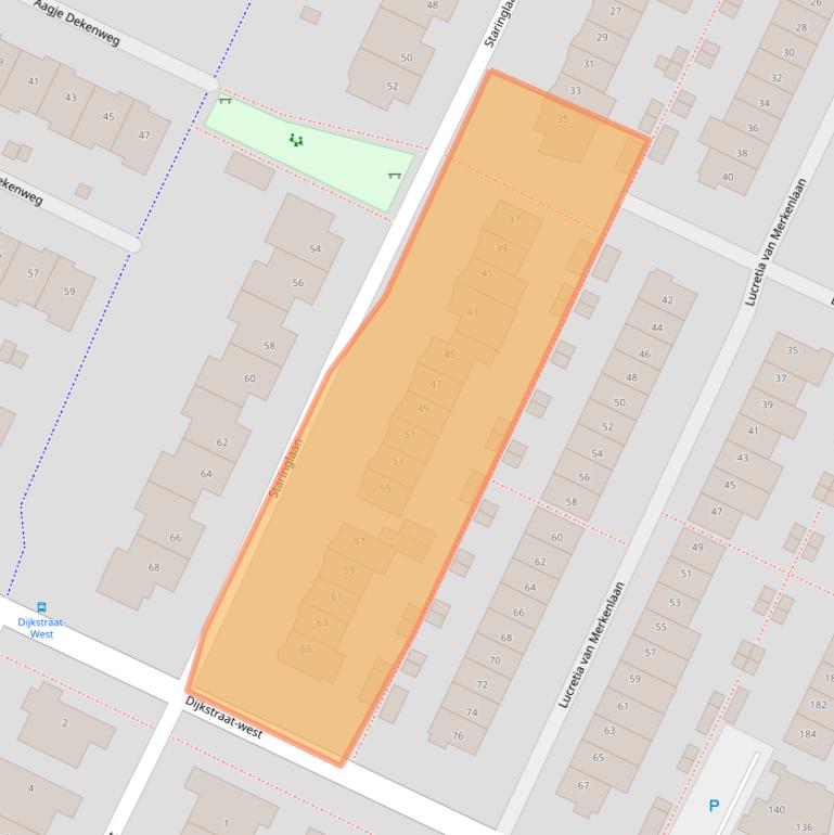 Kaart van postcodegebied 3906WH.