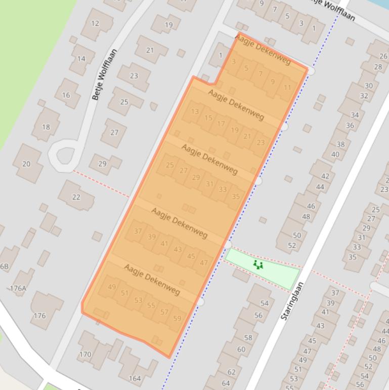 Kaart van postcodegebied 3906WK.