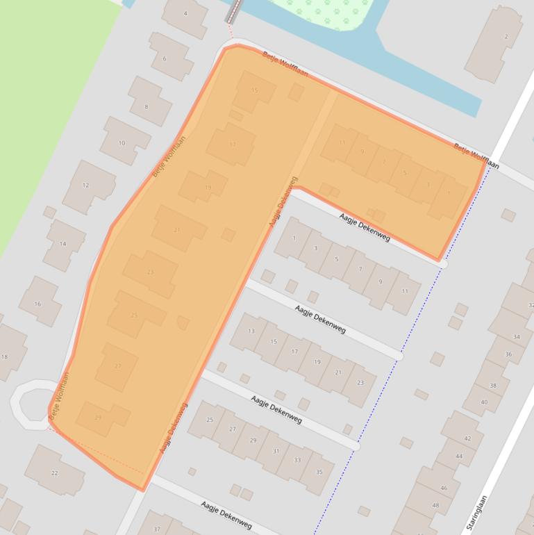 Kaart van postcodegebied 3906WP.