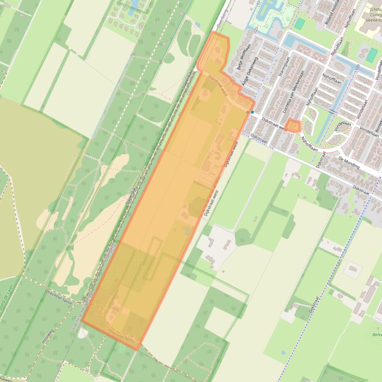 Kaart van postcodegebied 3906WR.