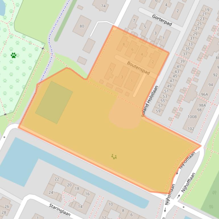 Kaart van postcodegebied 3906XC.