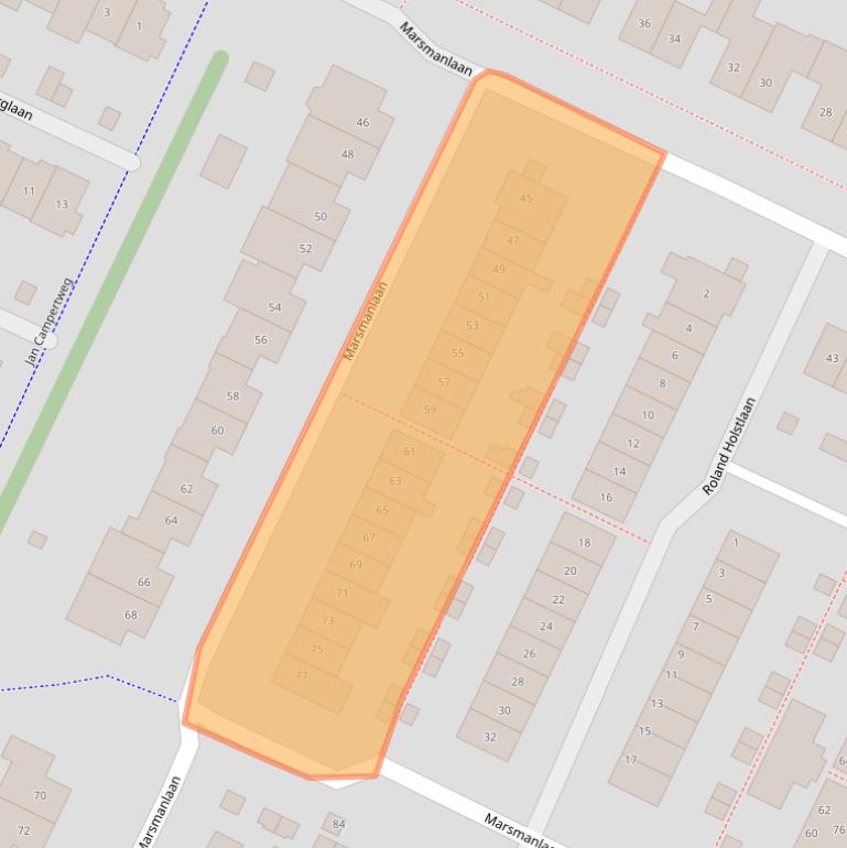 Kaart van postcodegebied 3906XG.