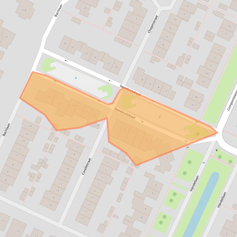 Kaart van postcodegebied 3906ZC.