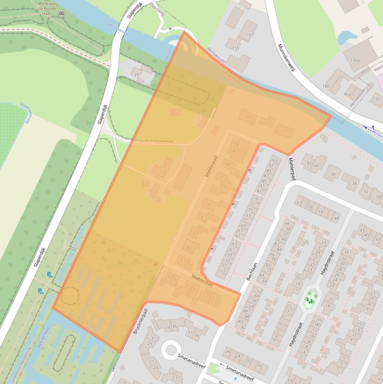 Kaart van postcodegebied 3906ZM.