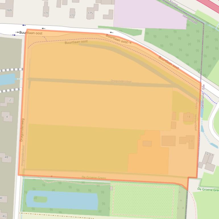 Kaart van postcodegebied 3907AB.