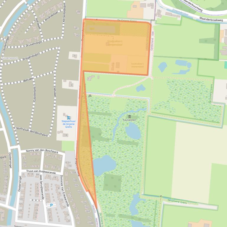 Kaart van postcodegebied 3907CX.