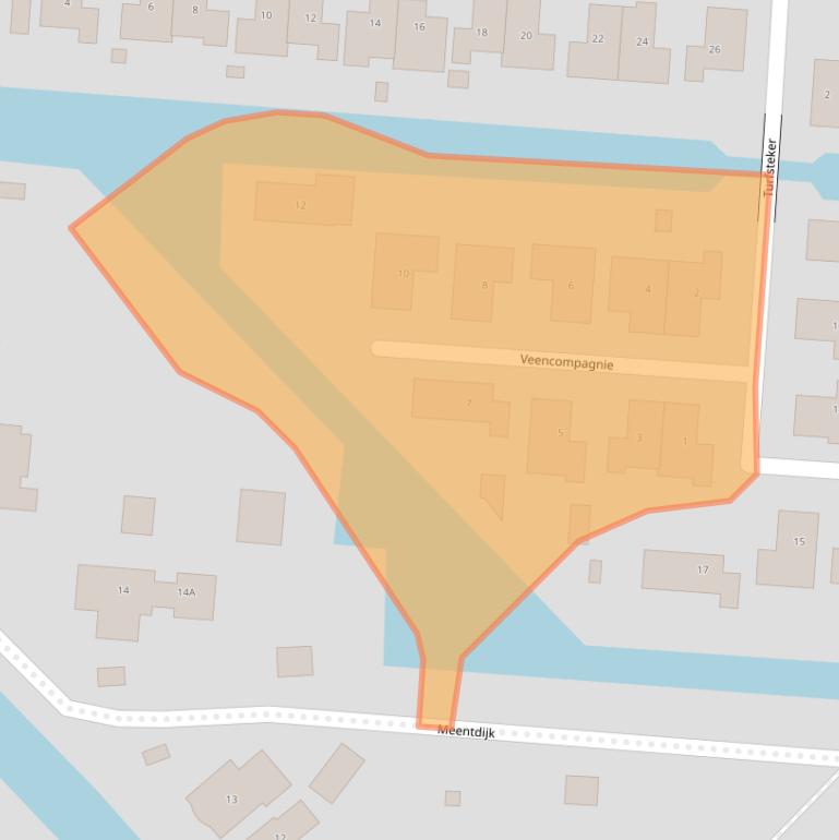 Kaart van postcodegebied 3907GA.