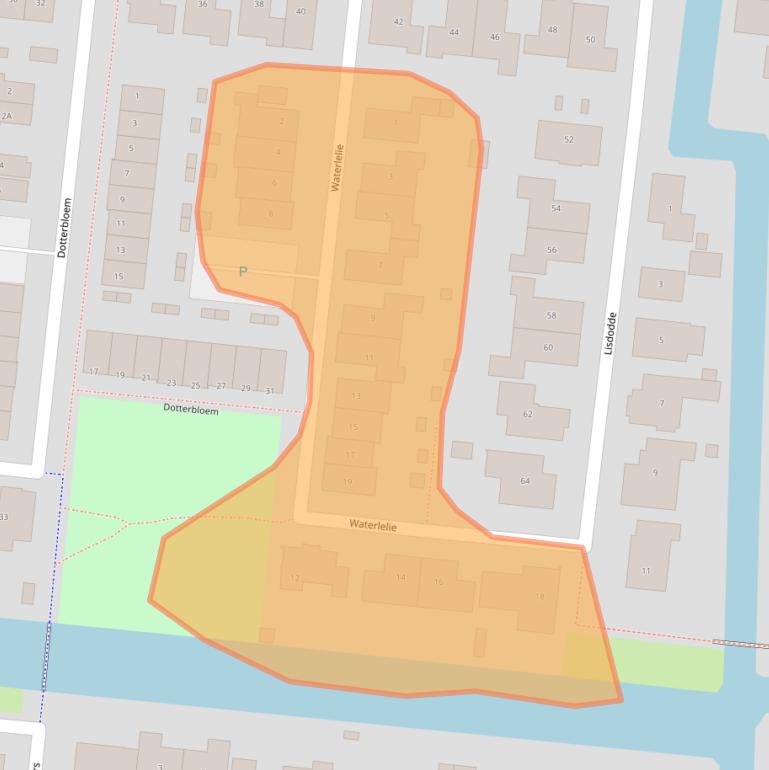 Kaart van postcodegebied 3907HH.