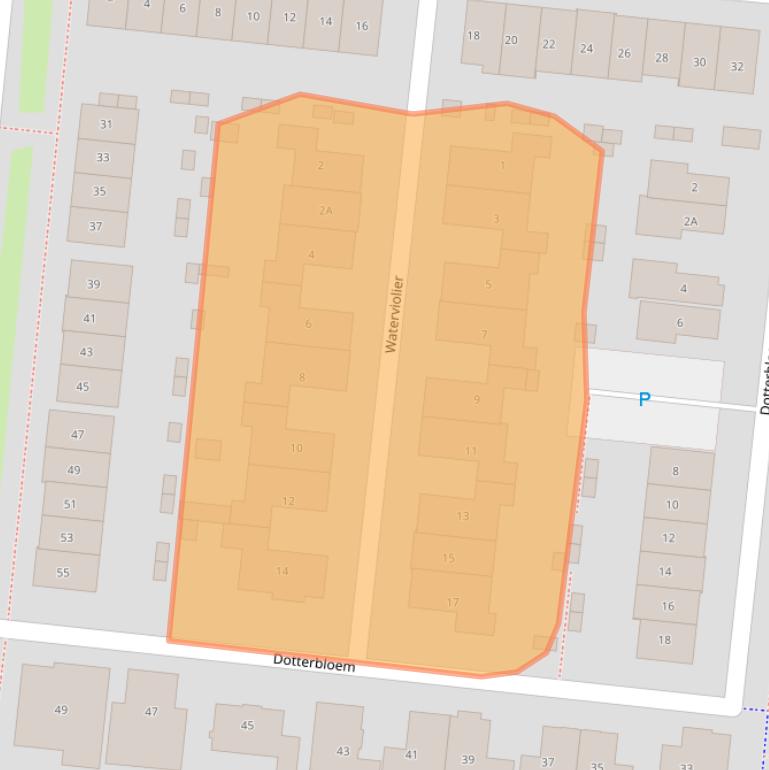 Kaart van postcodegebied 3907HK.