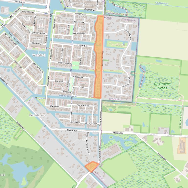 Kaart van postcodegebied 3907HZ.