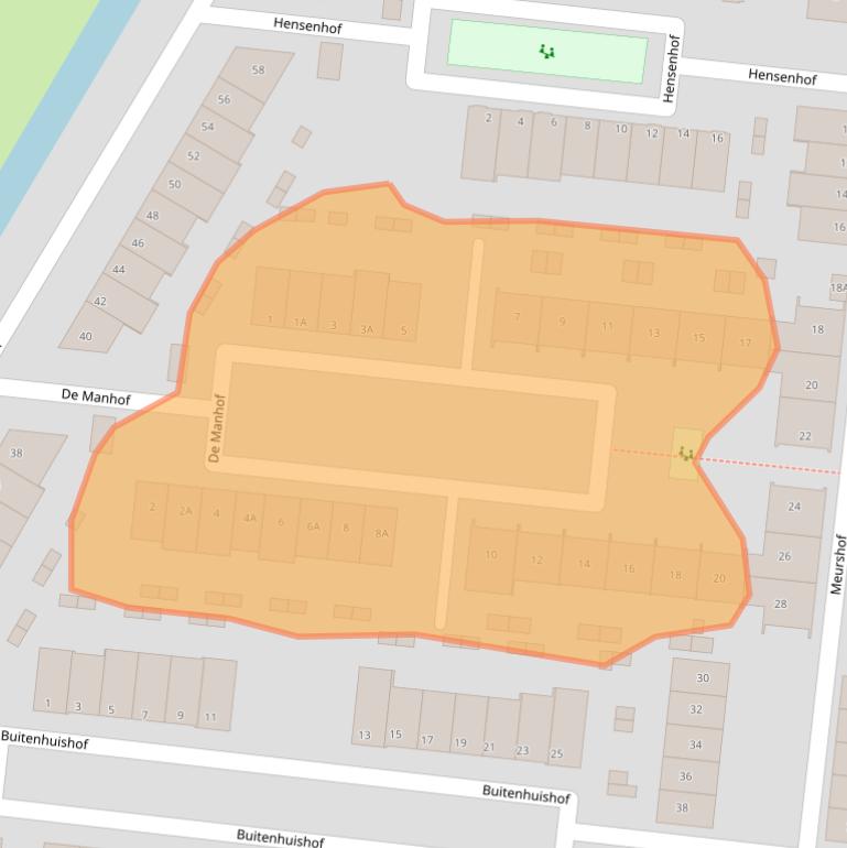 Kaart van postcodegebied 3907JR.