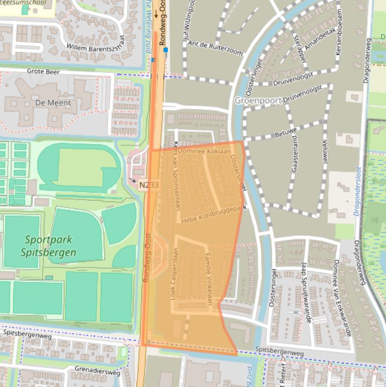 Kaart van postcodegebied 3907JZ.