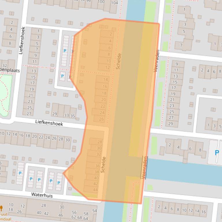 Kaart van postcodegebied 3907KB.