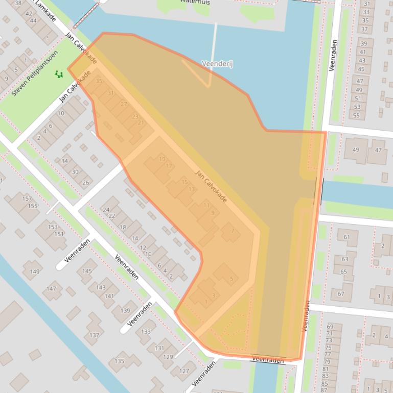 Kaart van postcodegebied 3907KK.