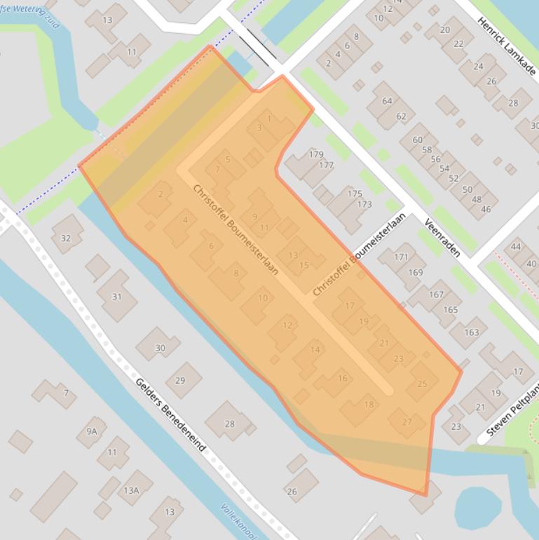 Kaart van postcodegebied 3907KN.