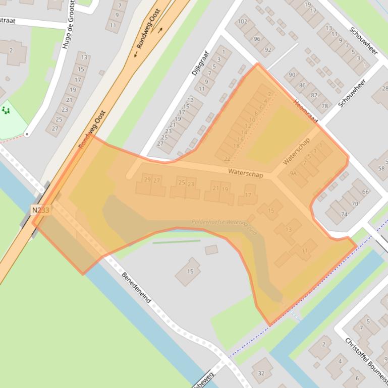 Kaart van postcodegebied 3907KS.