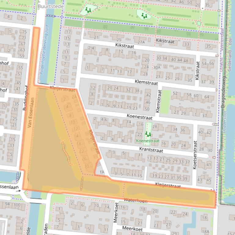 Kaart van postcodegebied 3907LB.