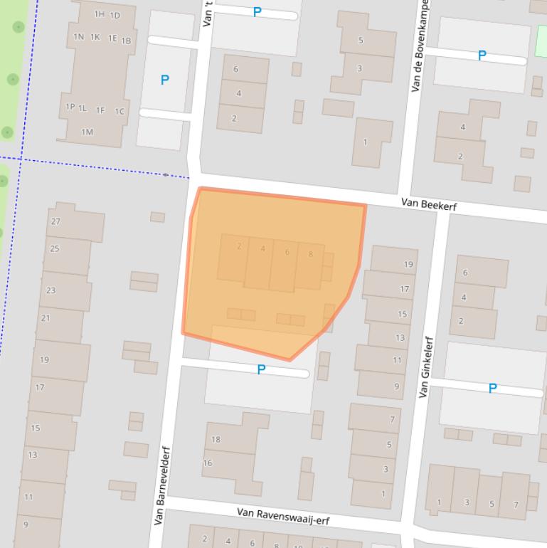 Kaart van postcodegebied 3907MR.