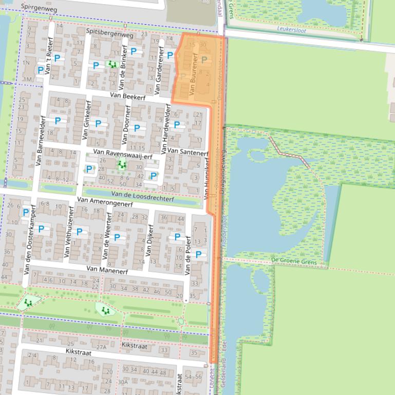 Kaart van postcodegebied 3907MW.