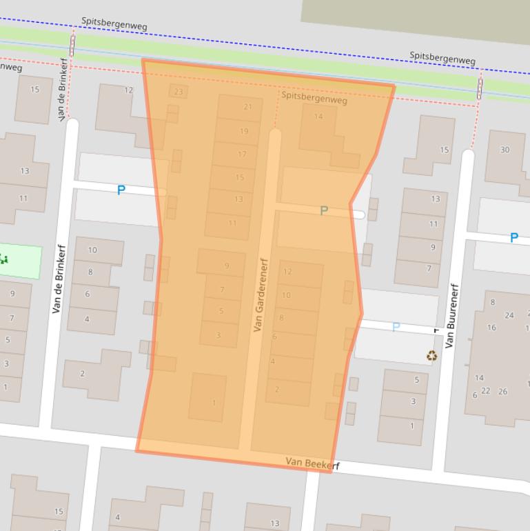 Kaart van postcodegebied 3907MX.