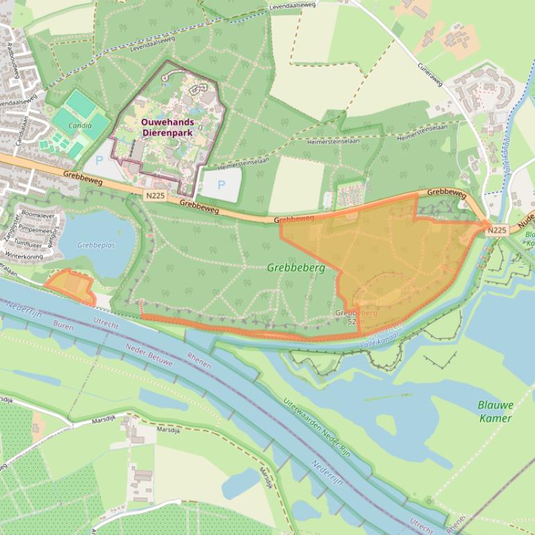 Kaart van postcodegebied 3911AB.