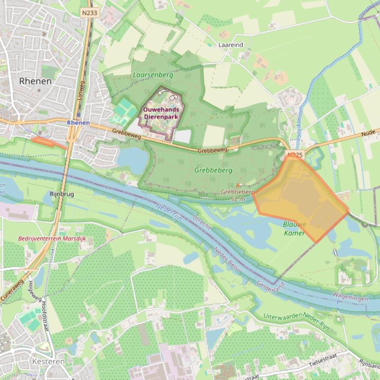 Kaart van postcodegebied 3911AD.