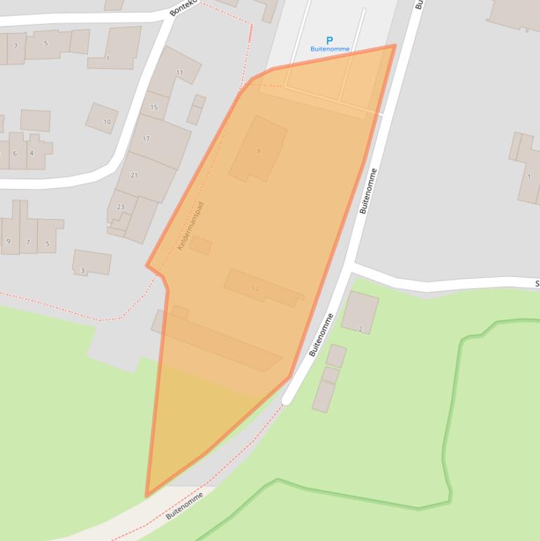 Kaart van postcodegebied 3911AE.