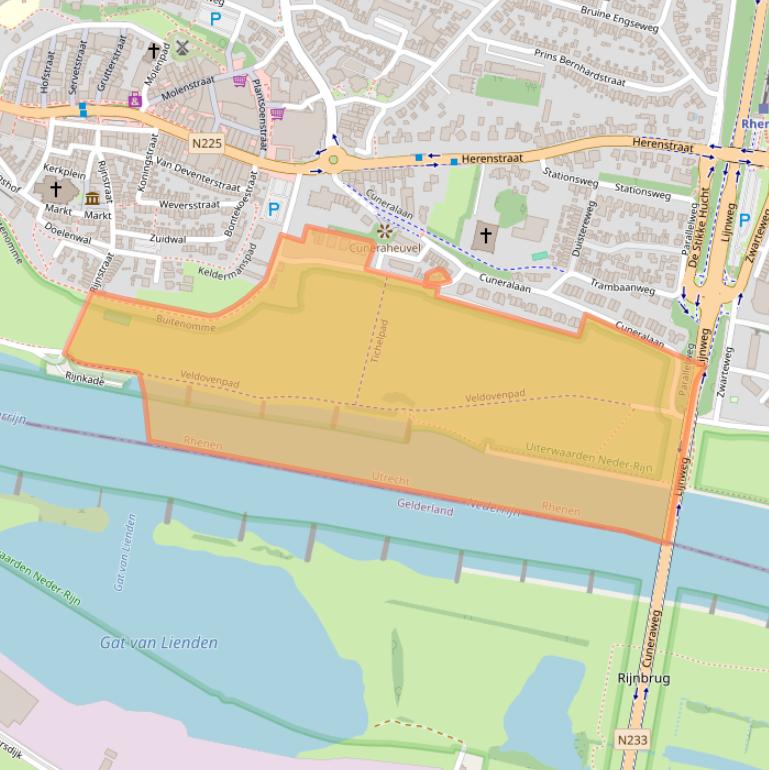 Kaart van postcodegebied 3911AG.