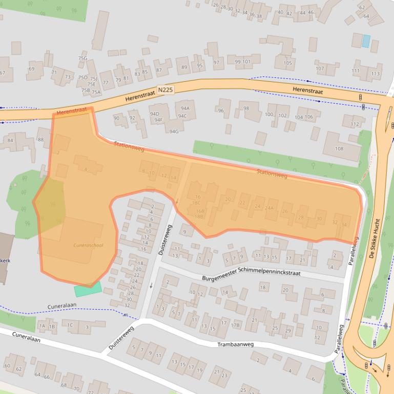 Kaart van postcodegebied 3911AM.