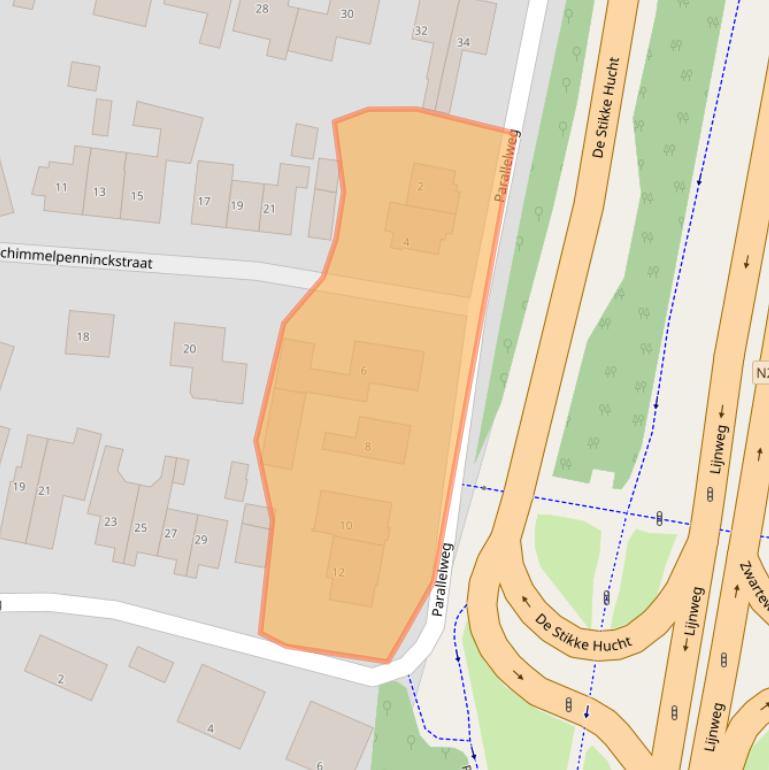 Kaart van postcodegebied 3911AN.